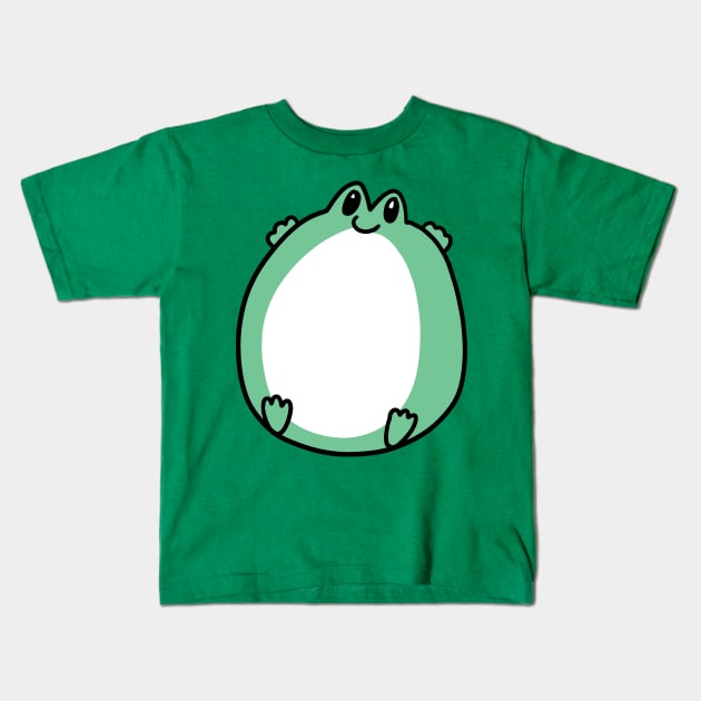 Giant Round Frog Kids T-Shirt by saradaboru